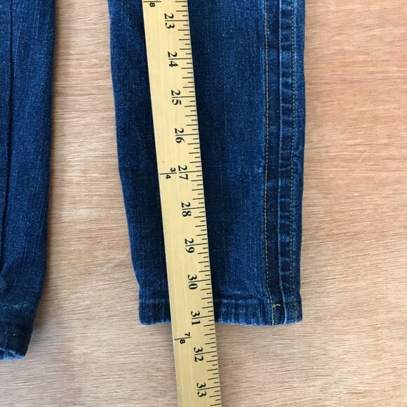 Vintage Baby Phat Bootcut Jeans Women Size 5 Blue Mid Rise Dark Wash Preppy - Picture 6 of 14